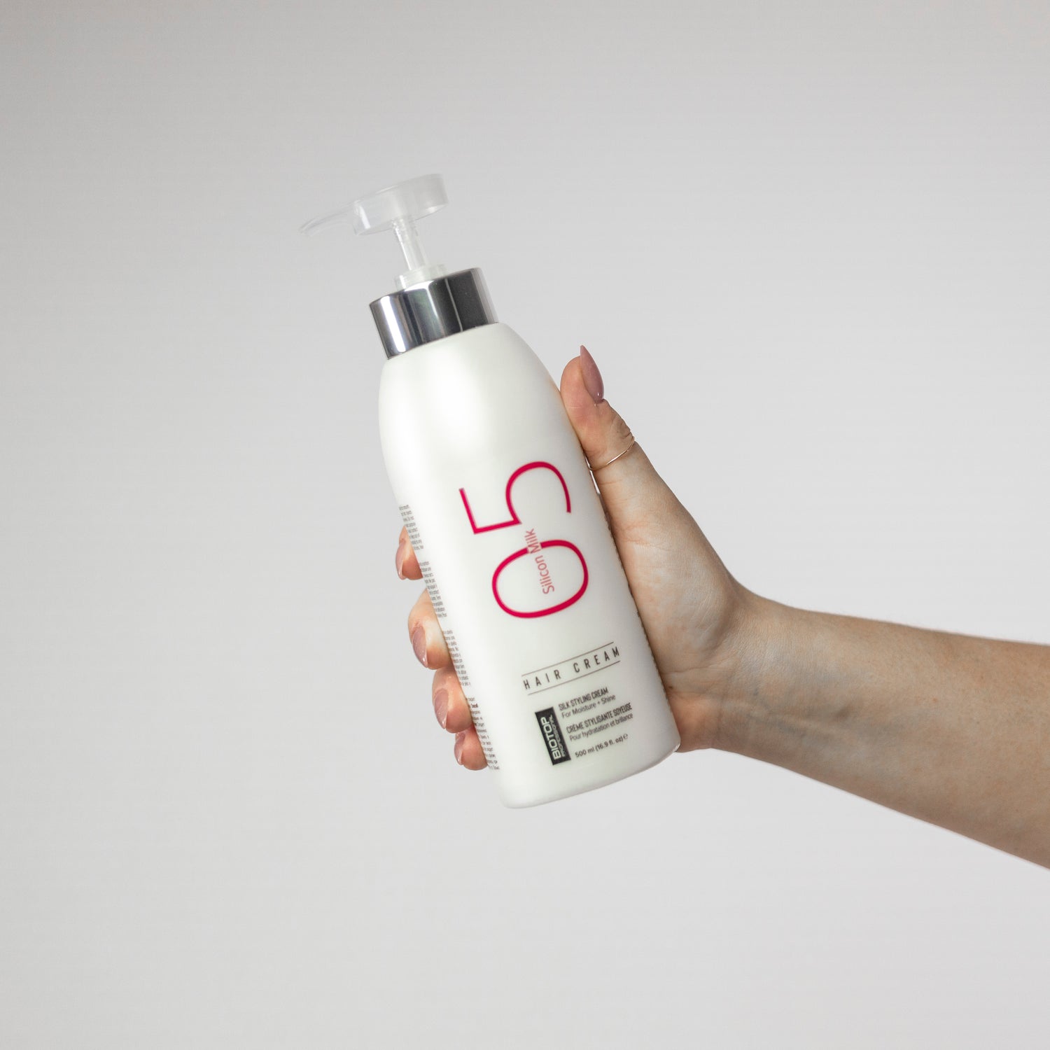 05 Crema para el cabello con leche de silicona